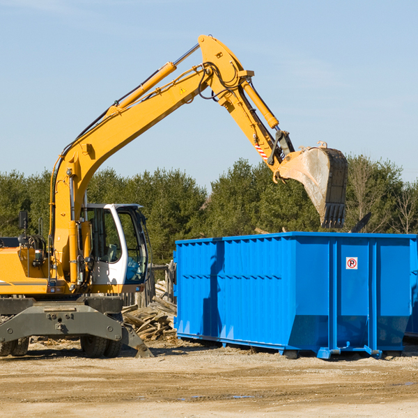 what are the rental fees for a residential dumpster in Mammoth Cave